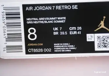 Hyperoad 7 RETRO JORDAN GREY NEUTRAL AIR 0605